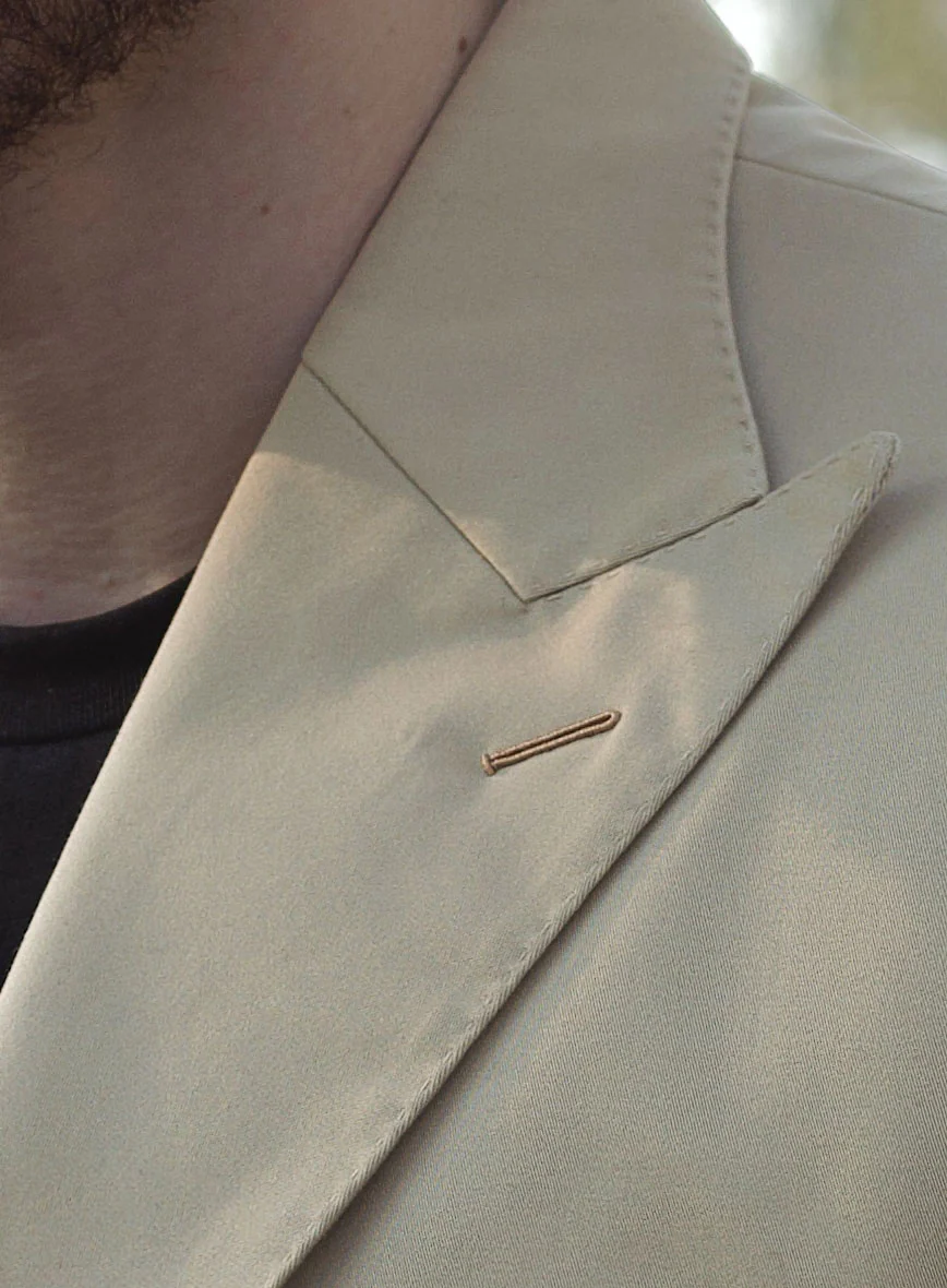 Army Khaki Stretch Chino Jacket - II - Image 3