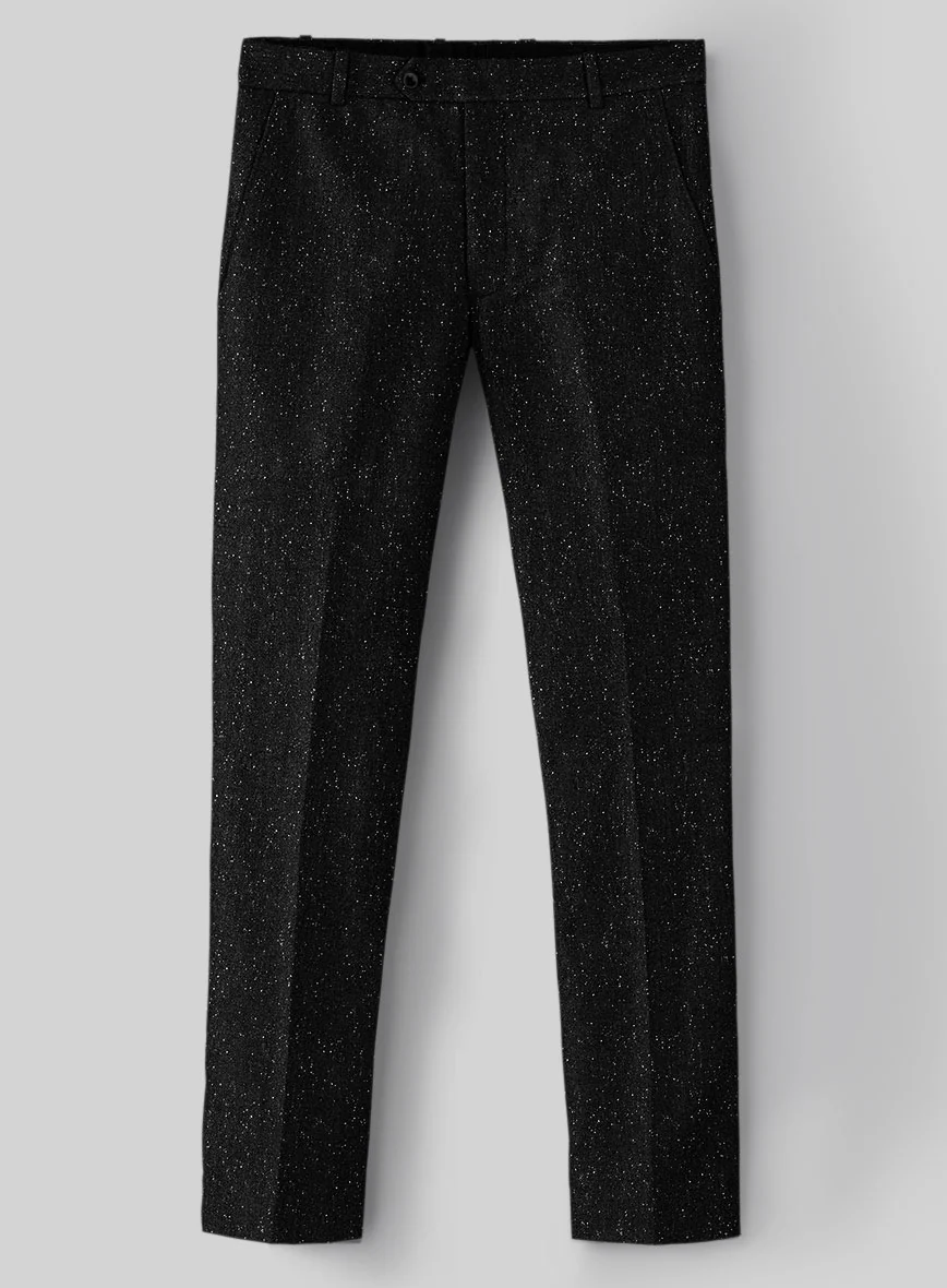 Black Flecks Donegal Tweed Double Breasted Suit - Image 5