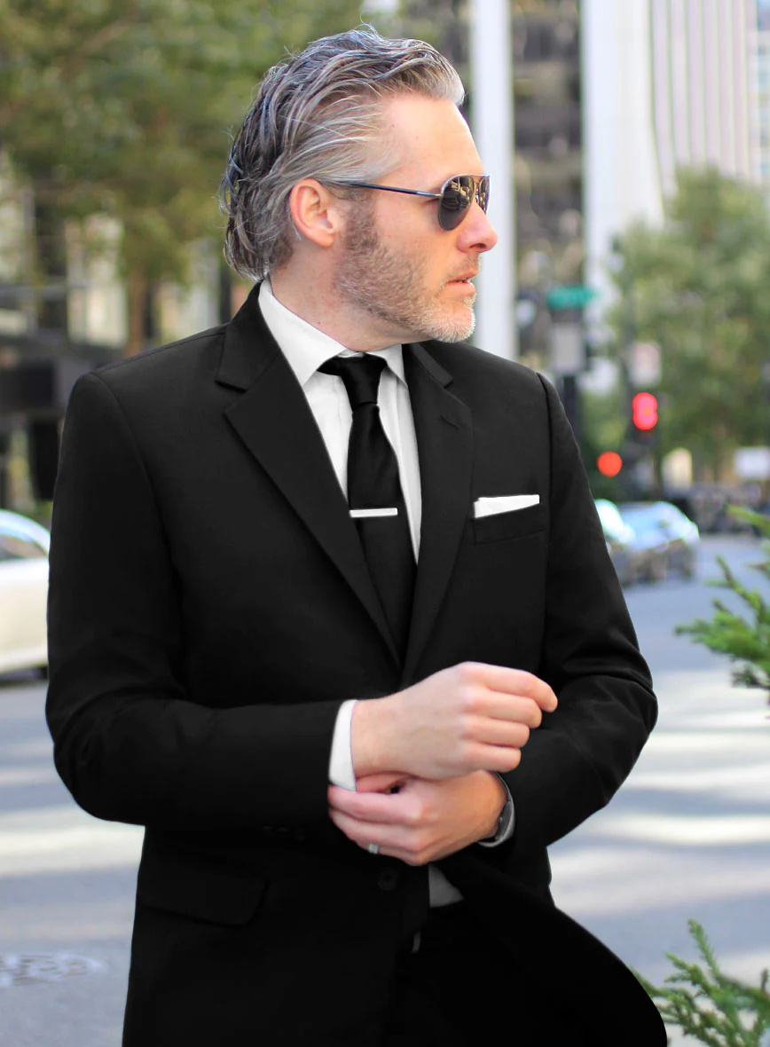 Black Wool Suit - Image 3