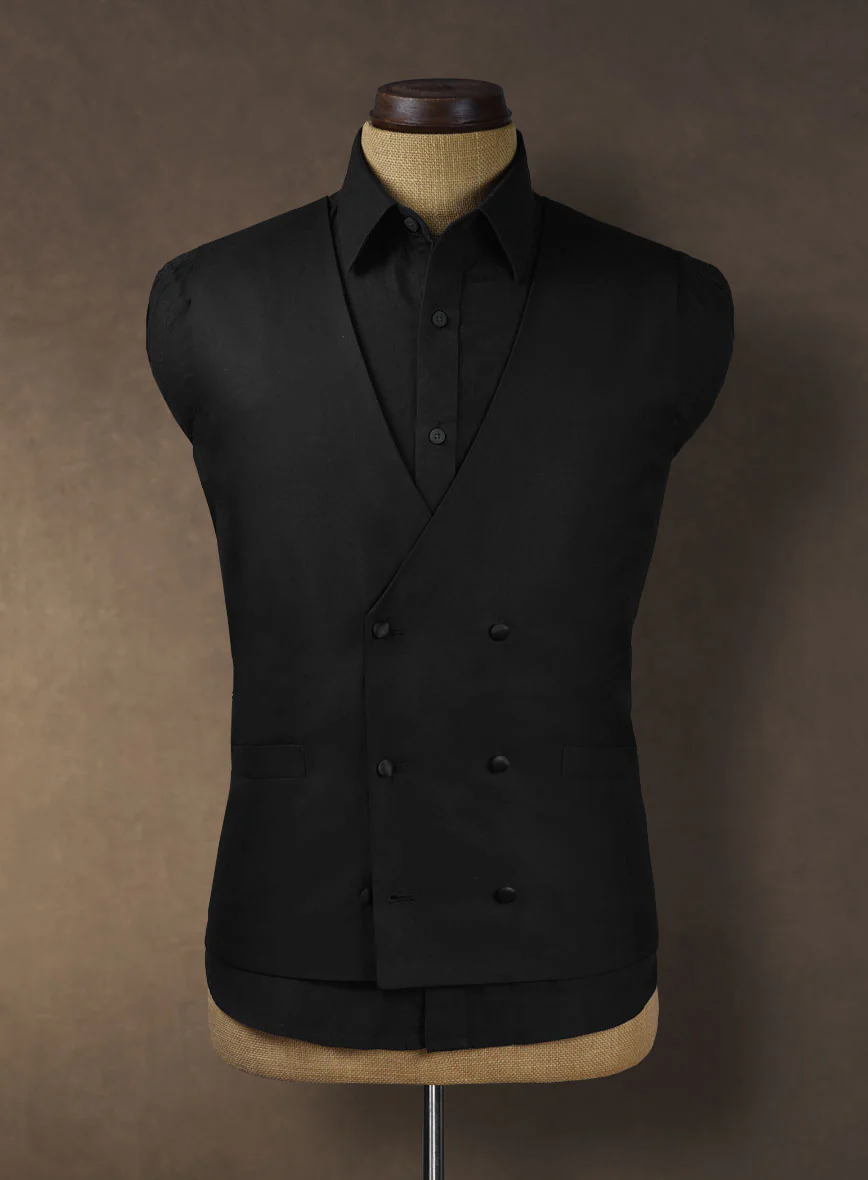 All Black Wool Tuxedo Suit II - Image 3