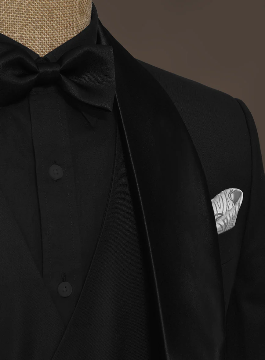 All Black Wool Tuxedo Suit II - Image 6