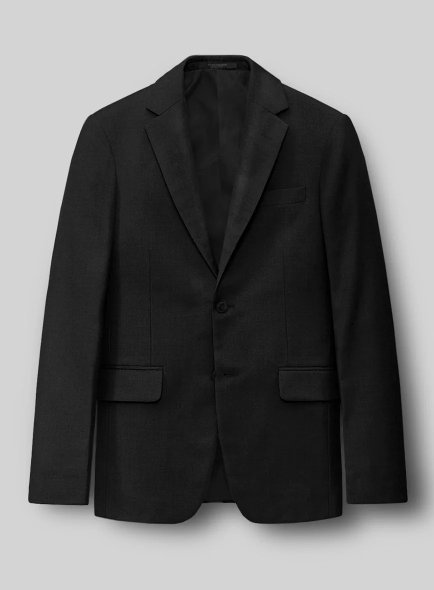 Black Merino Wool Suit - Image 4