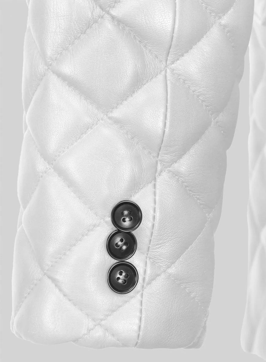Bocelli Quilted Tuxedo Leather Blazer - Image 6