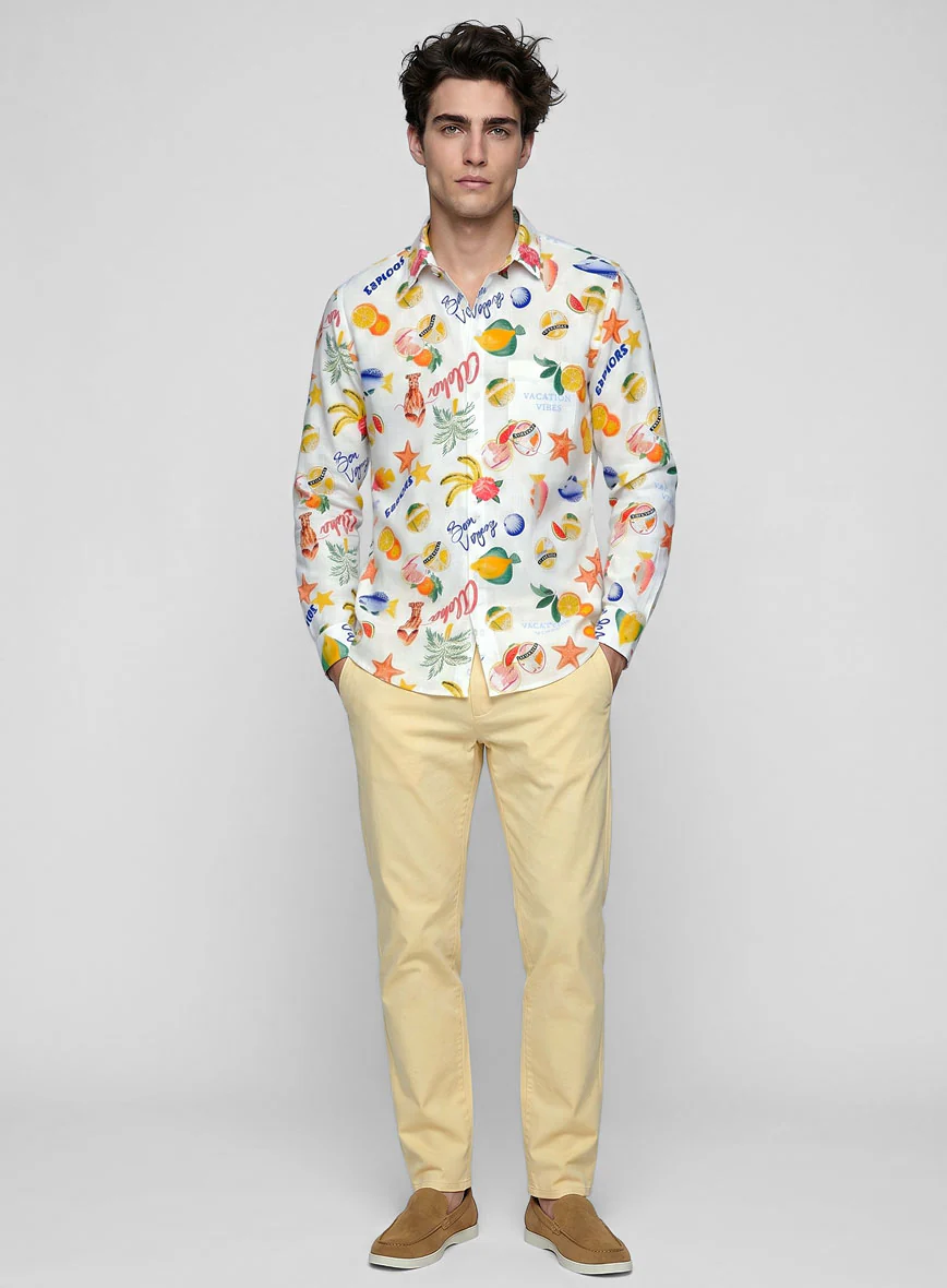 Bon Voyage Cotton Lycra Shirt - Image 4
