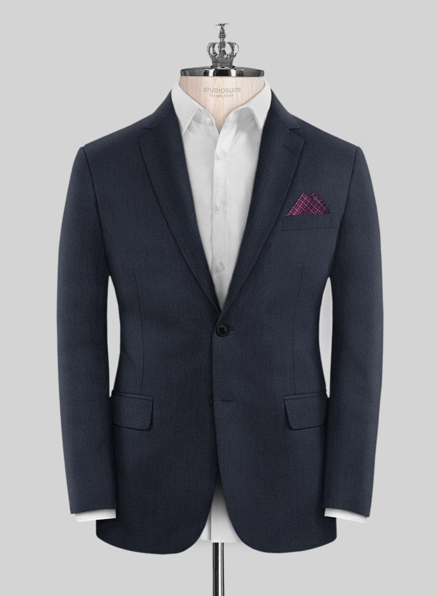 Bristol Dark Navy Sharkskin Suit - Image 3