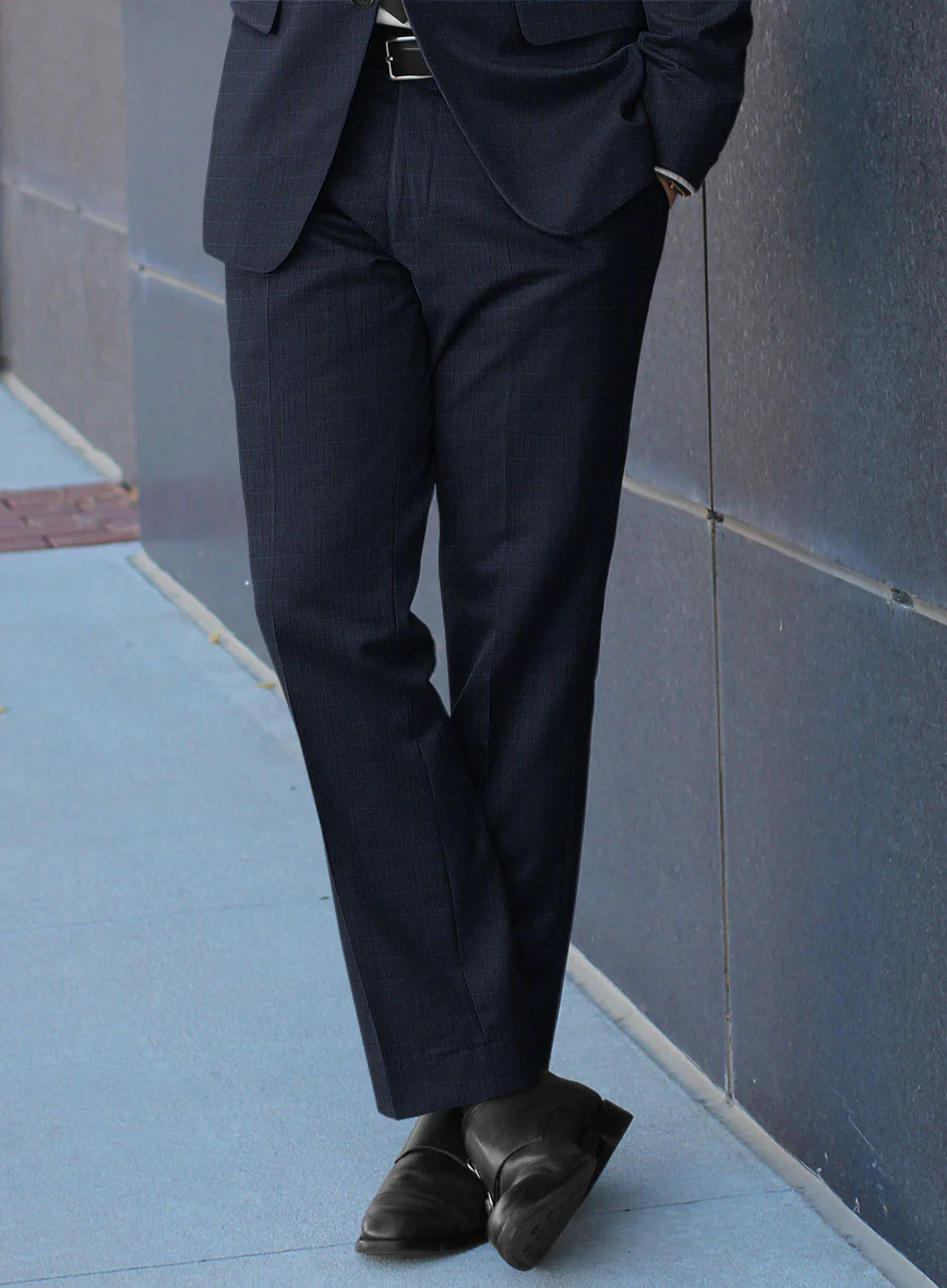 Bristol Igri Blue Checks Pants - Image 2