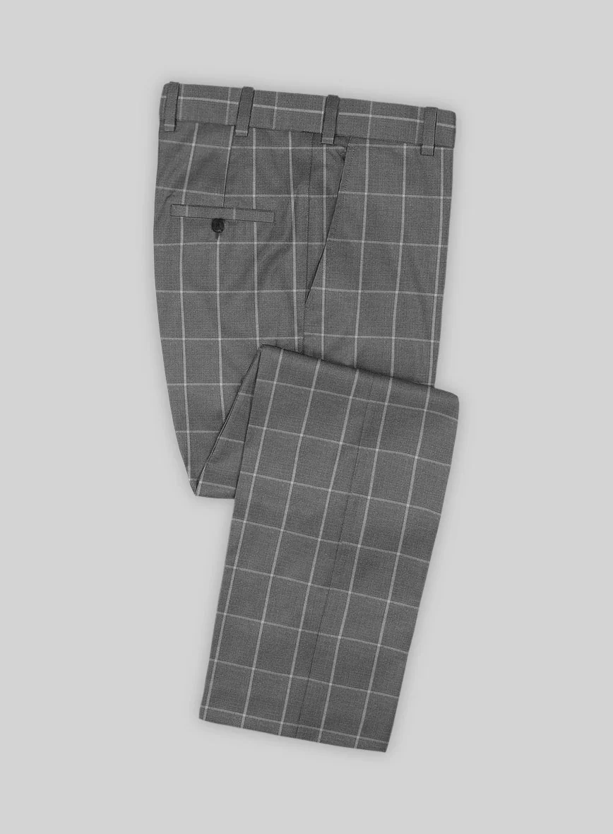 Bristol Lenato Gray Checks Pants