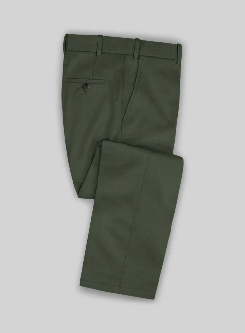 Caccioppoli Cotton Drill Green Suit - Image 3