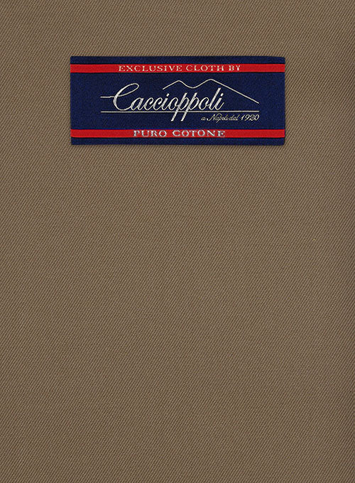 Caccioppoli Cotton Gabardine Brown Jacket - Image 2