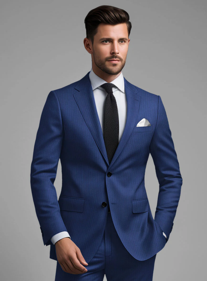 Caccioppoli Sun Dream Amicci Royal Blue Wool Silk Jacket - Image 2