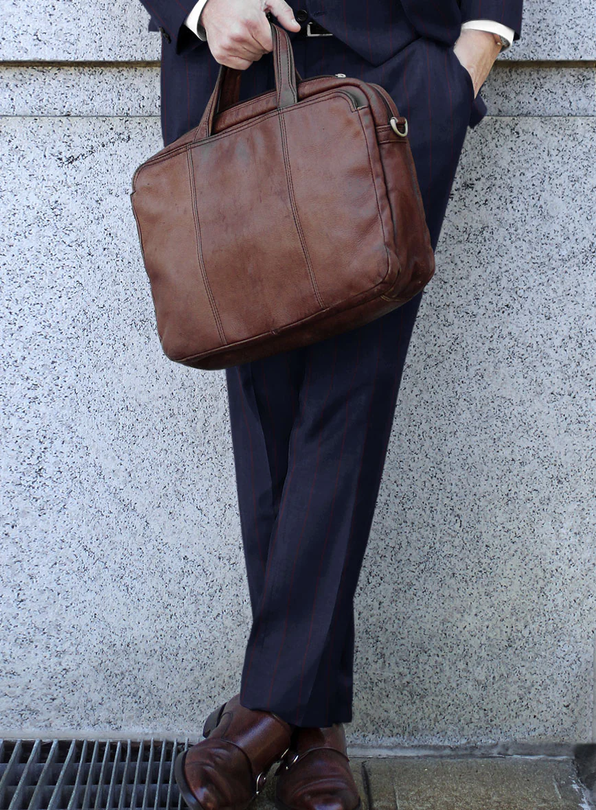 Caccioppoli Sun Dream Grezo Dark Blue Wool Silk Suit - Image 4