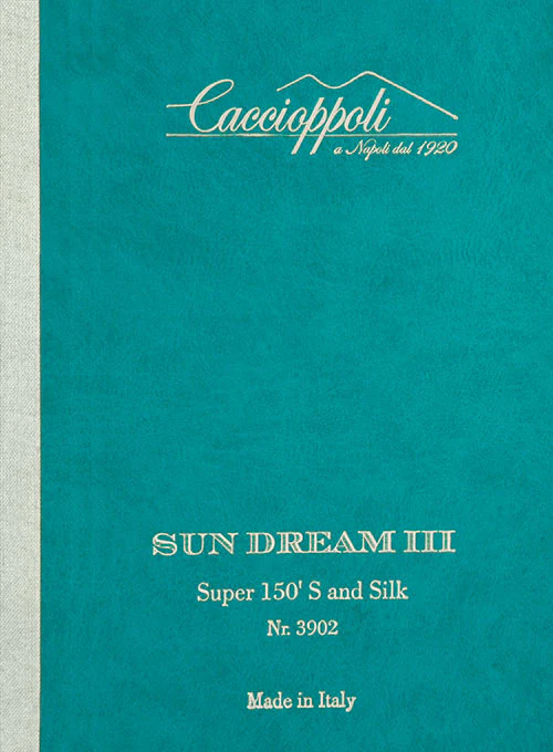 Caccioppoli Sun Dream Ridro Gray Wool Silk Jacket - Image 3