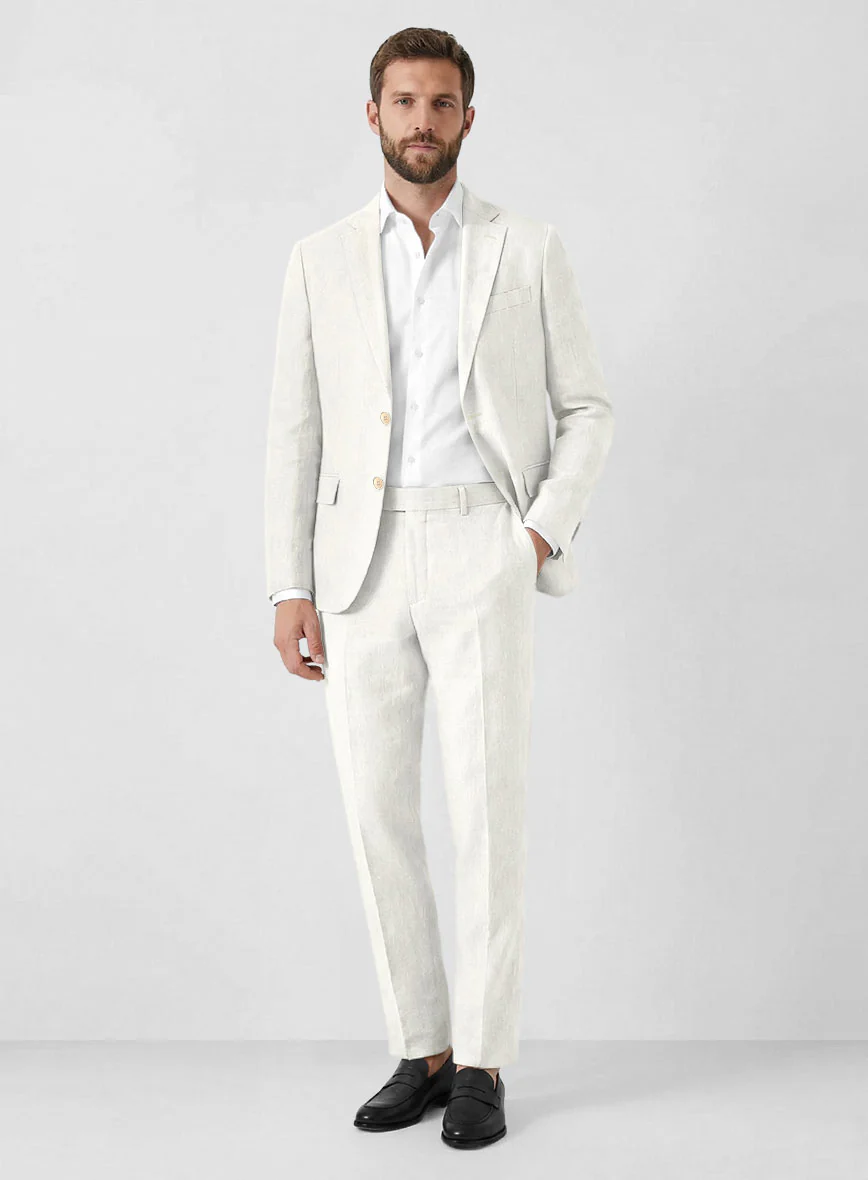 Campari Cream Linen Suit