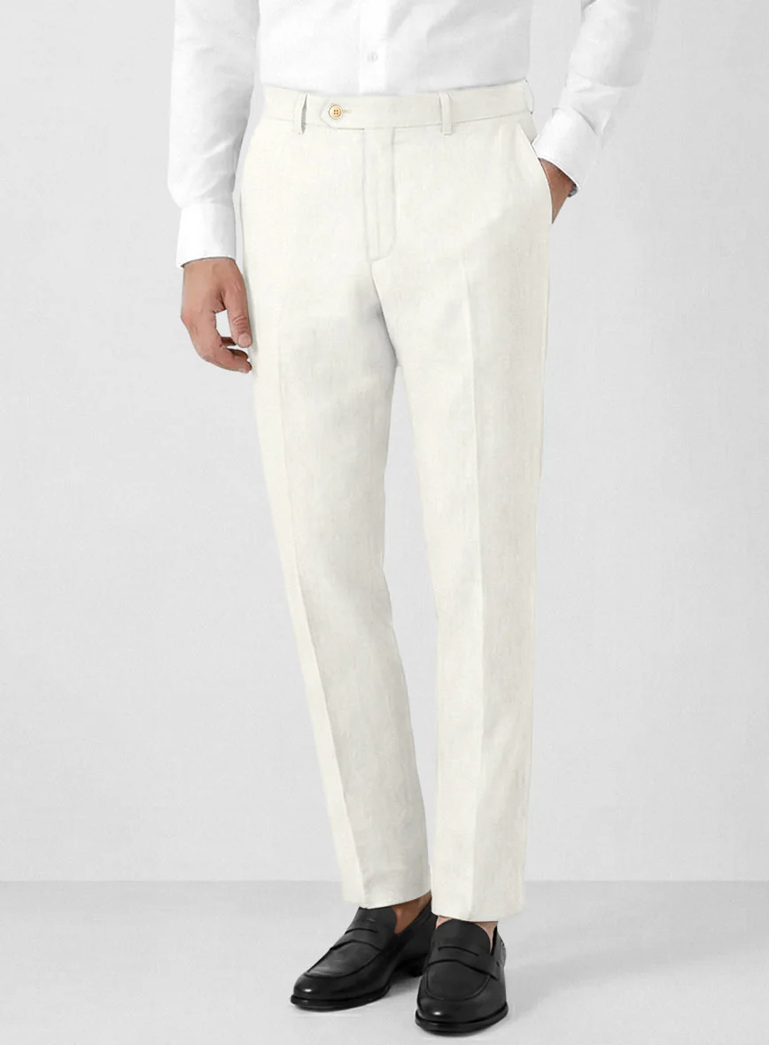 Campari Cream Linen Suit - Image 6