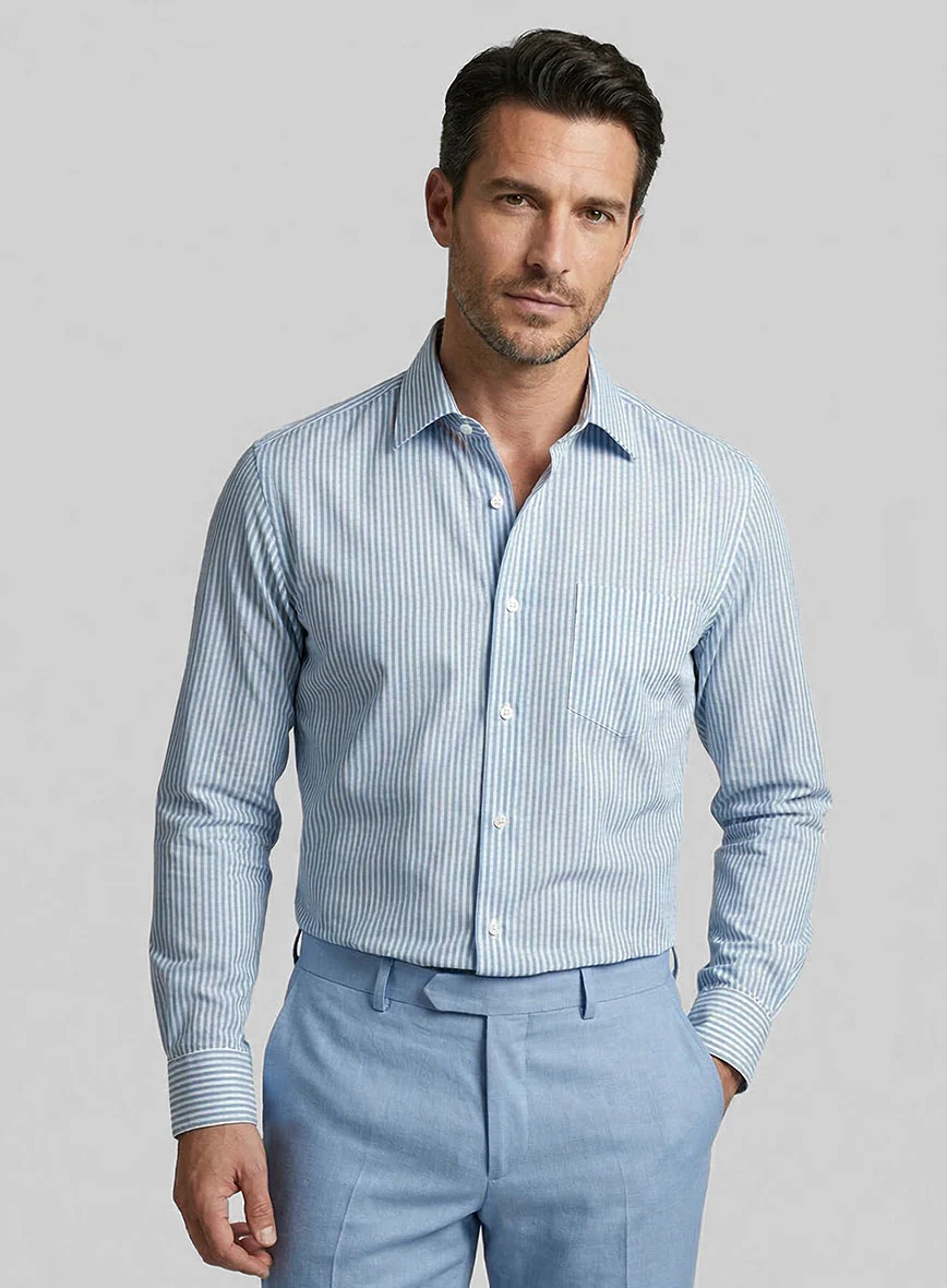 Cloudrift Seersucker Cotton Shirt