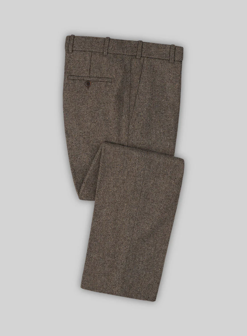 Dapper Brown Tweed Pants - Image 3
