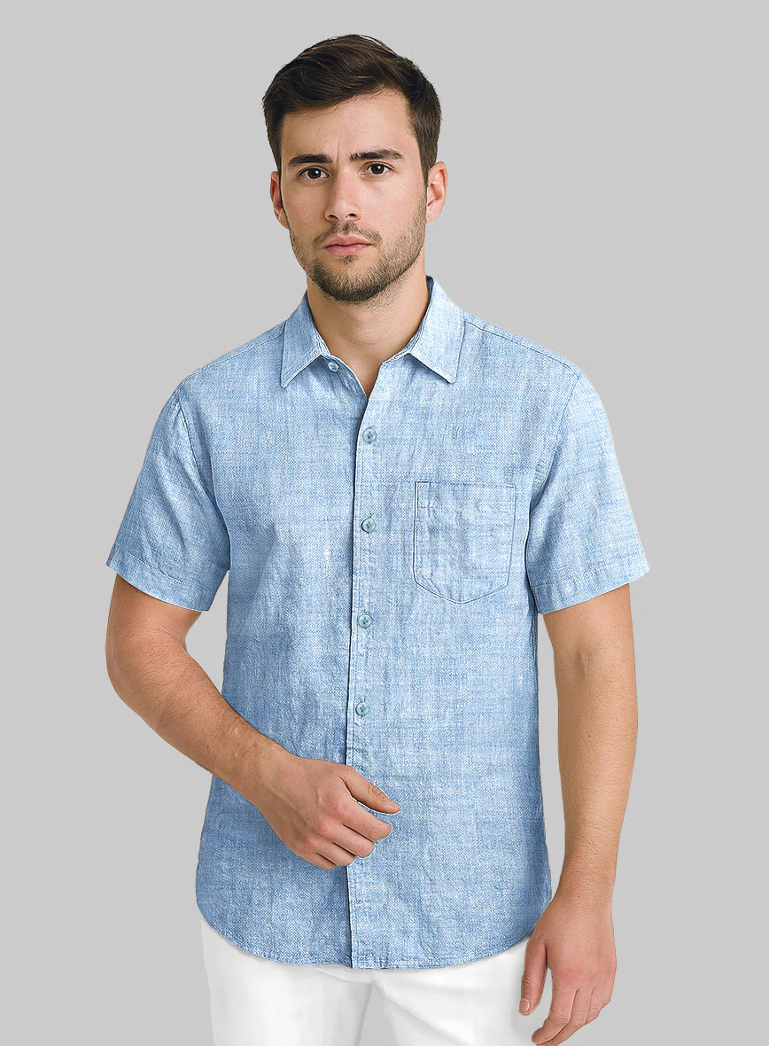 Dublin Blue Linen Shirt
