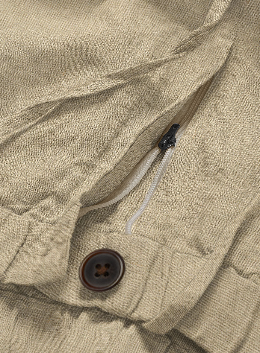 Easy Pants Maple Khaki Pure Linen - Image 3