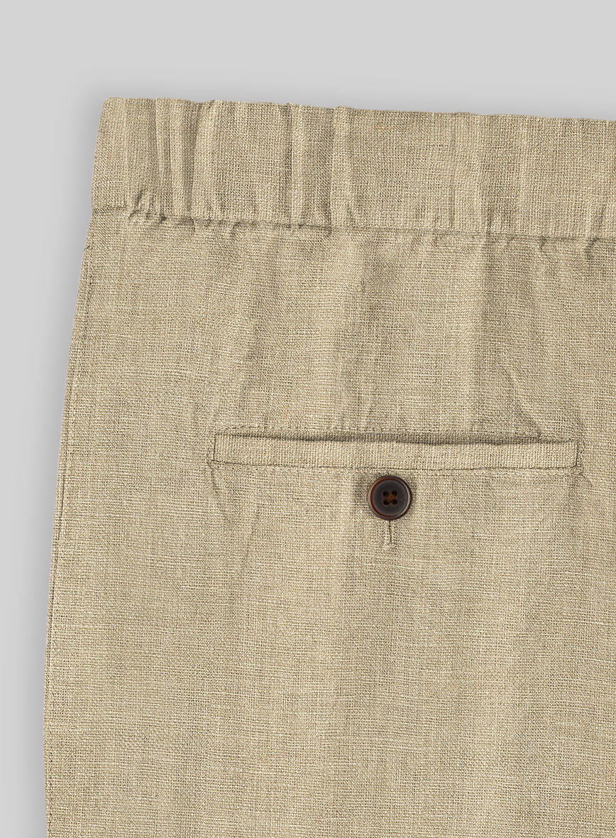 Easy Pants Maple Khaki Pure Linen - Image 5
