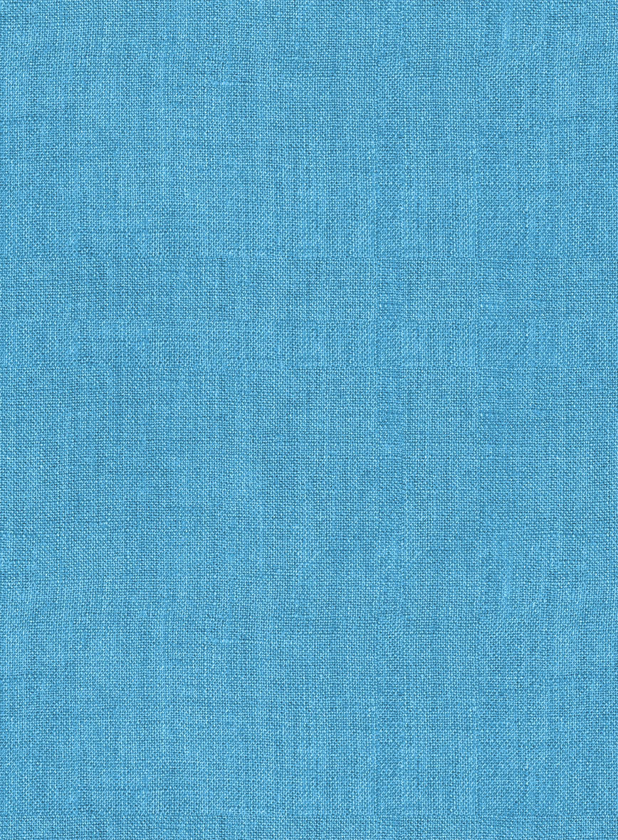 European Blue Linen Shirt - Image 5