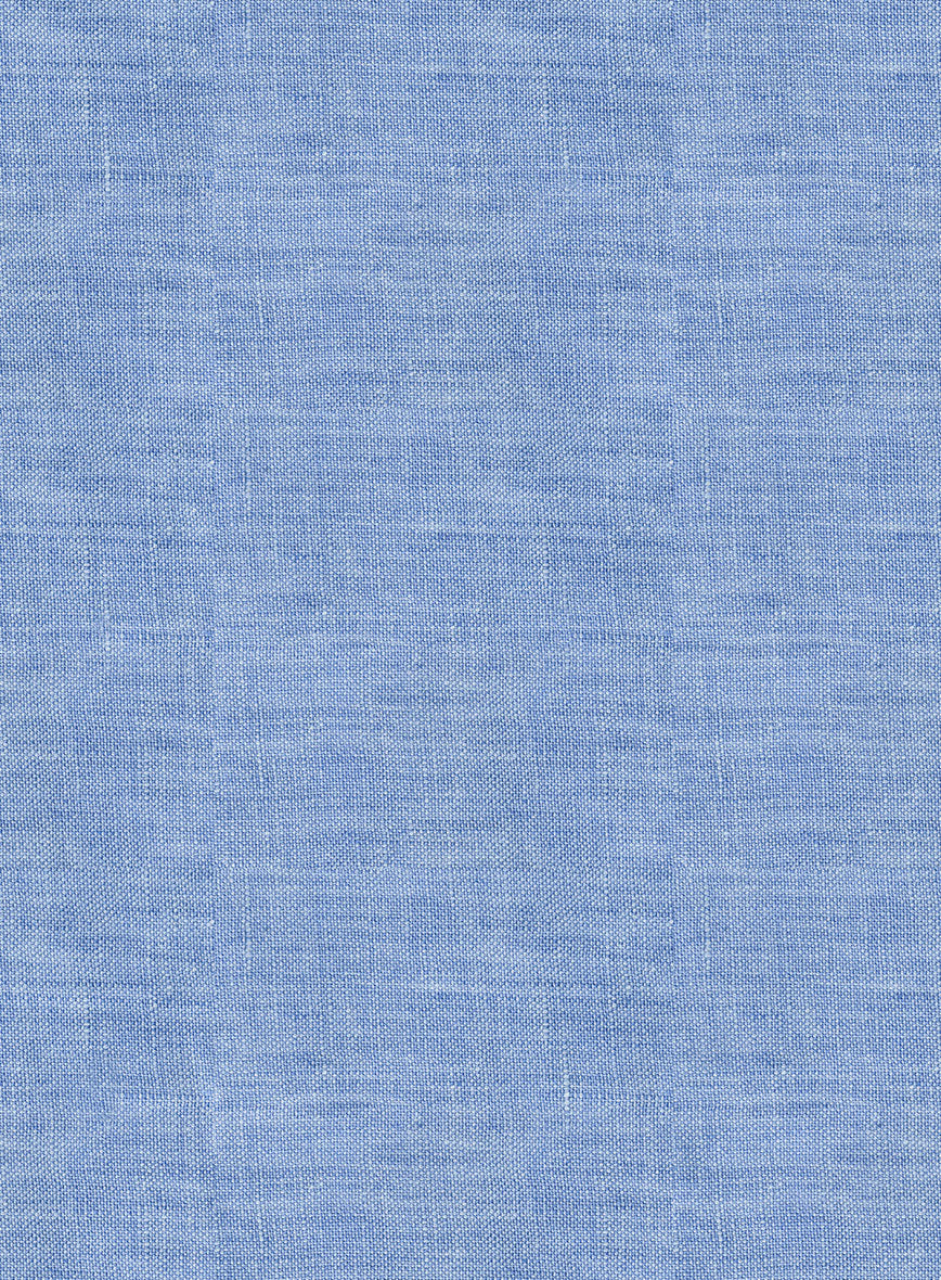 European Jordy Blue Linen Shirt - Image 5