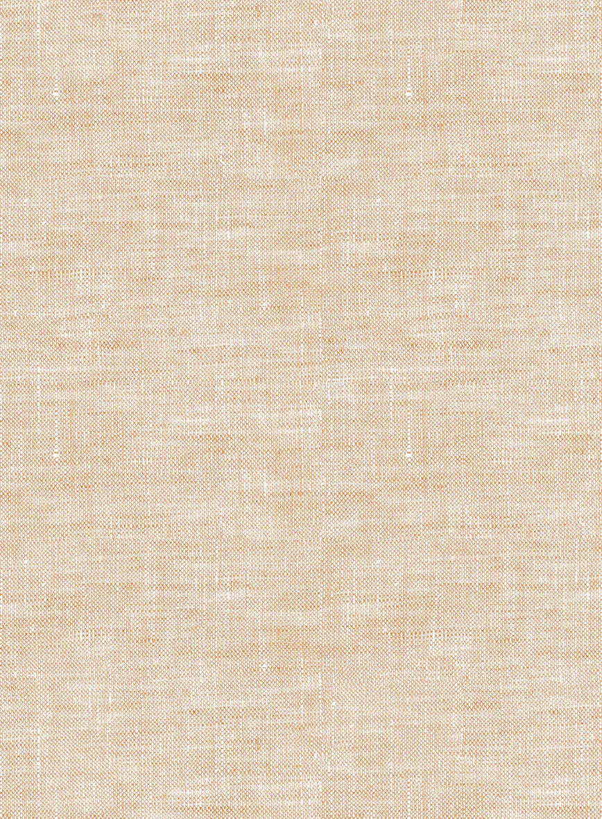 European Light Brown Linen Shirt - Image 5