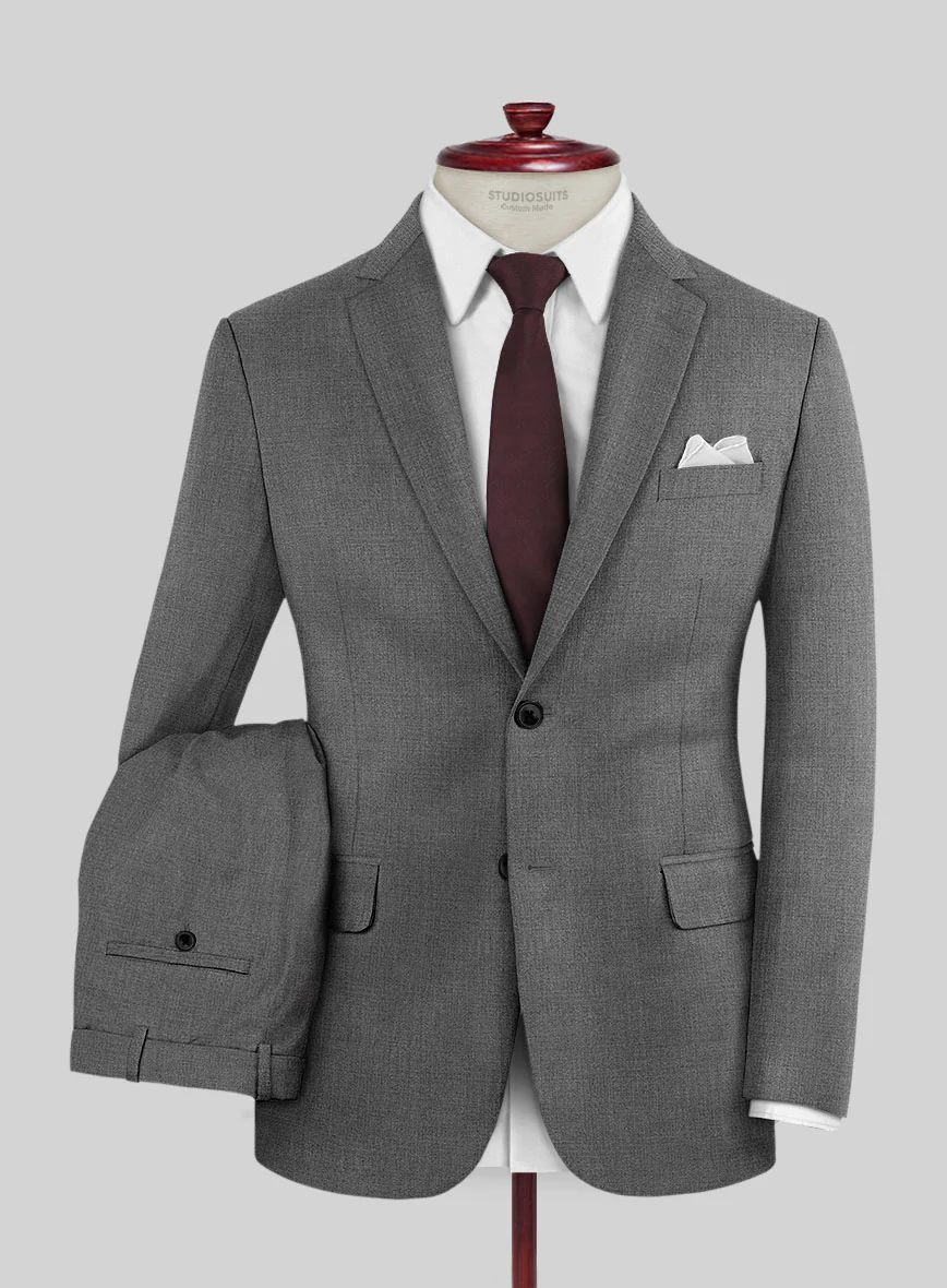 Fresco Gray Wool Suit - Image 2