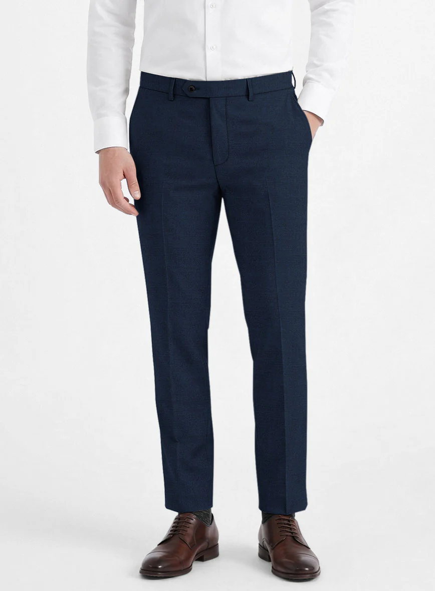 Fresco Island Blue Wool Pants