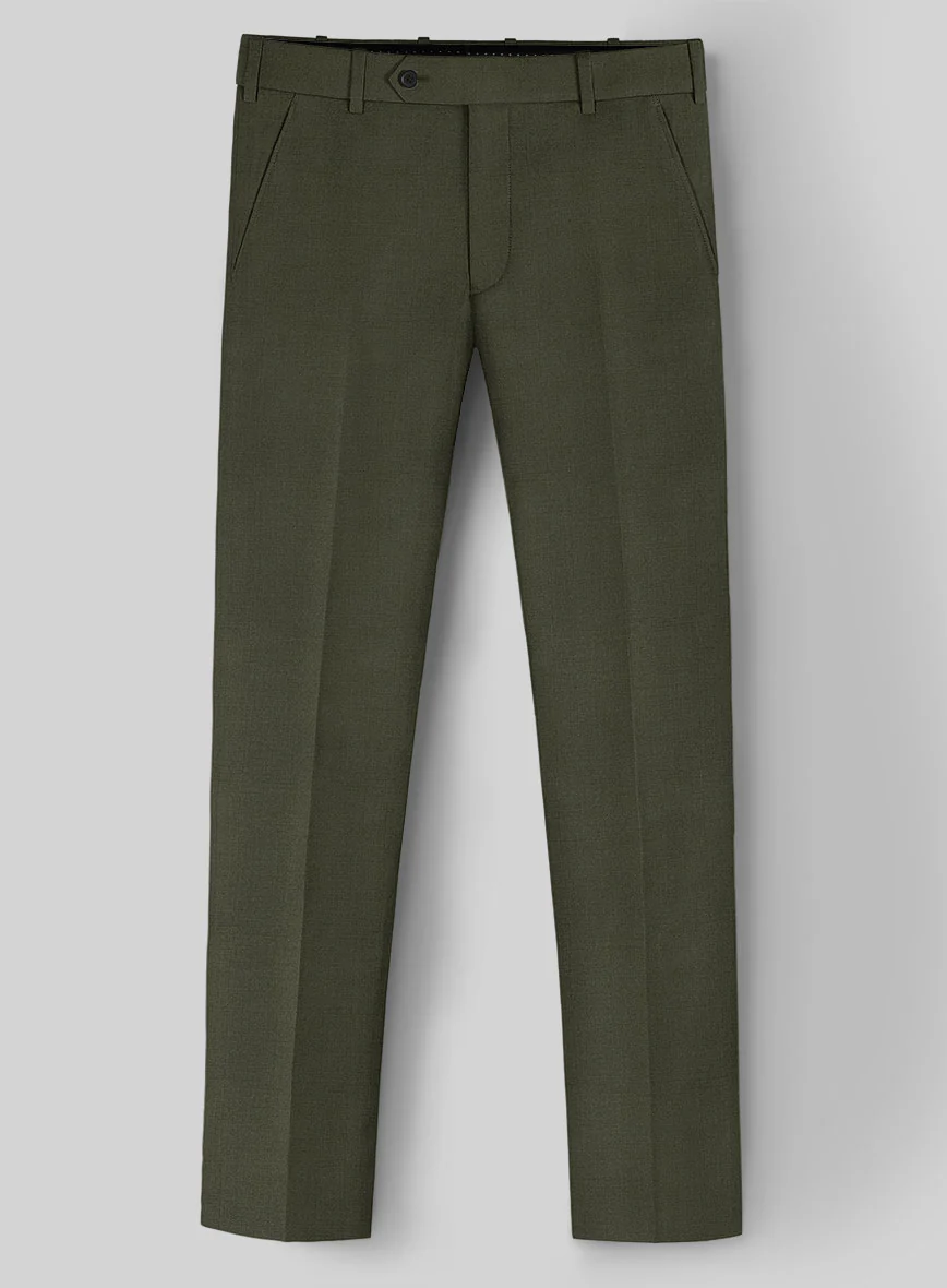 Fresco Olive Wool Suit - Image 5