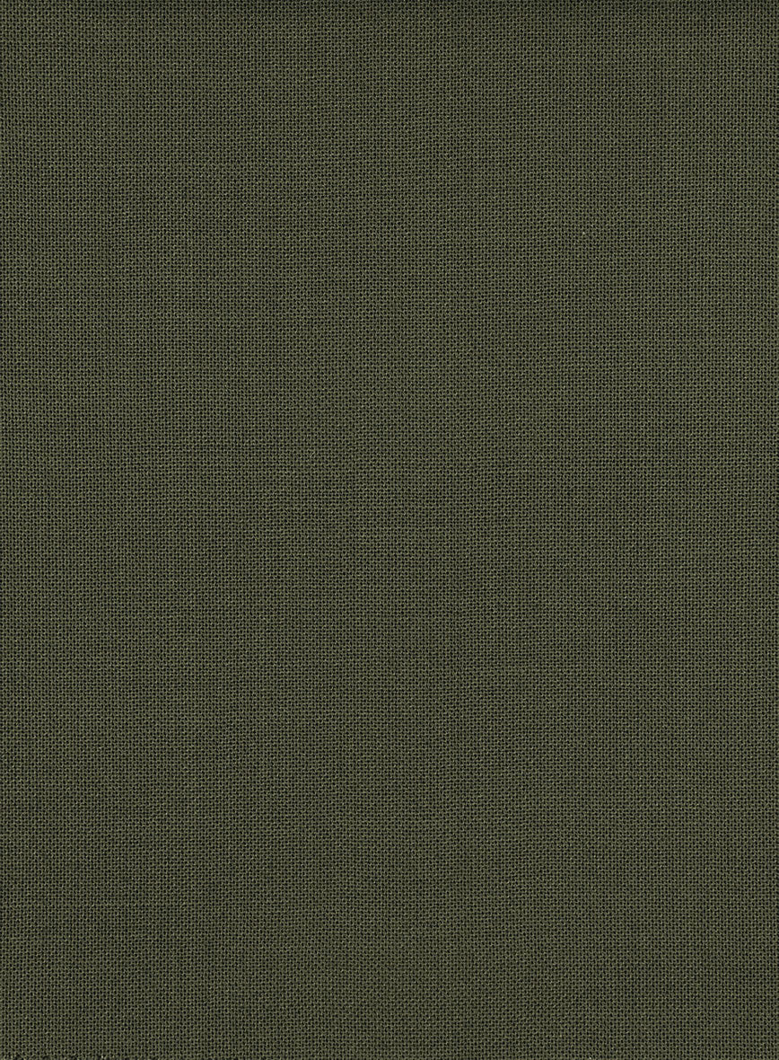 Fresco Olive Wool Suit - Image 8