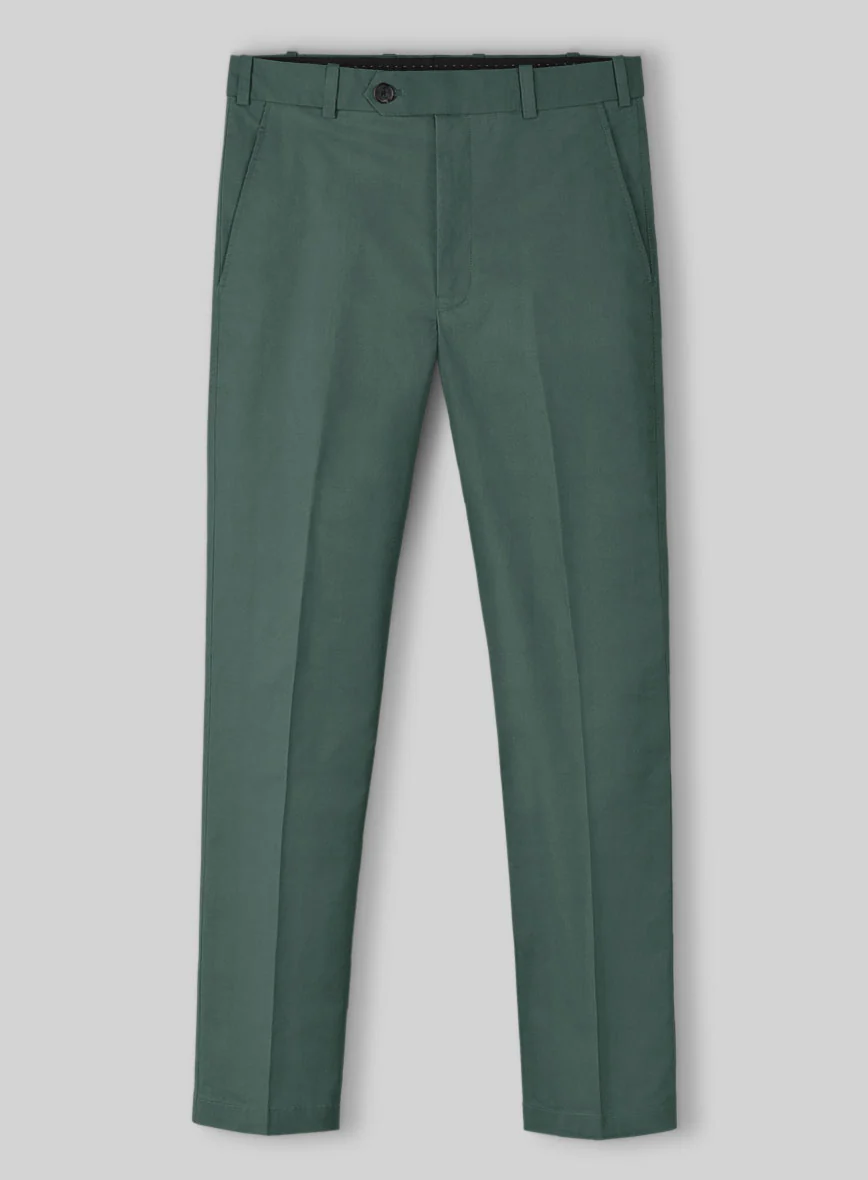 Gallo Green Stretch Chino Pants