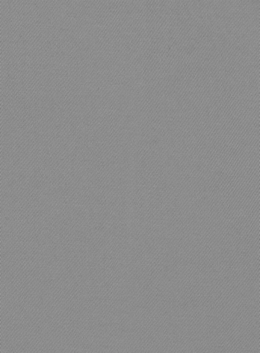 Gray Stretch Chino Shorts - Image 4
