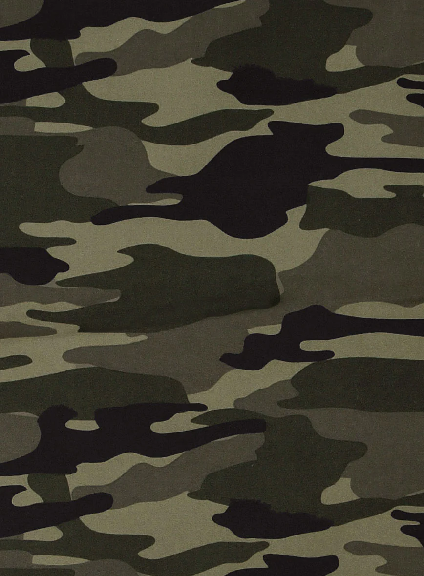 Green Stretch Camo Waist Coat - Image 4