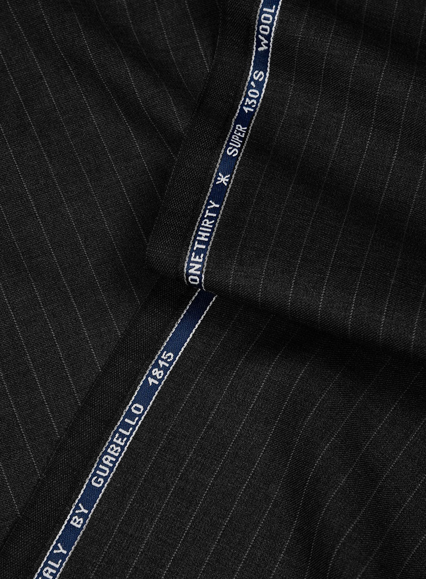 Guabello Charcoal Pinstripe Pants - Image 3