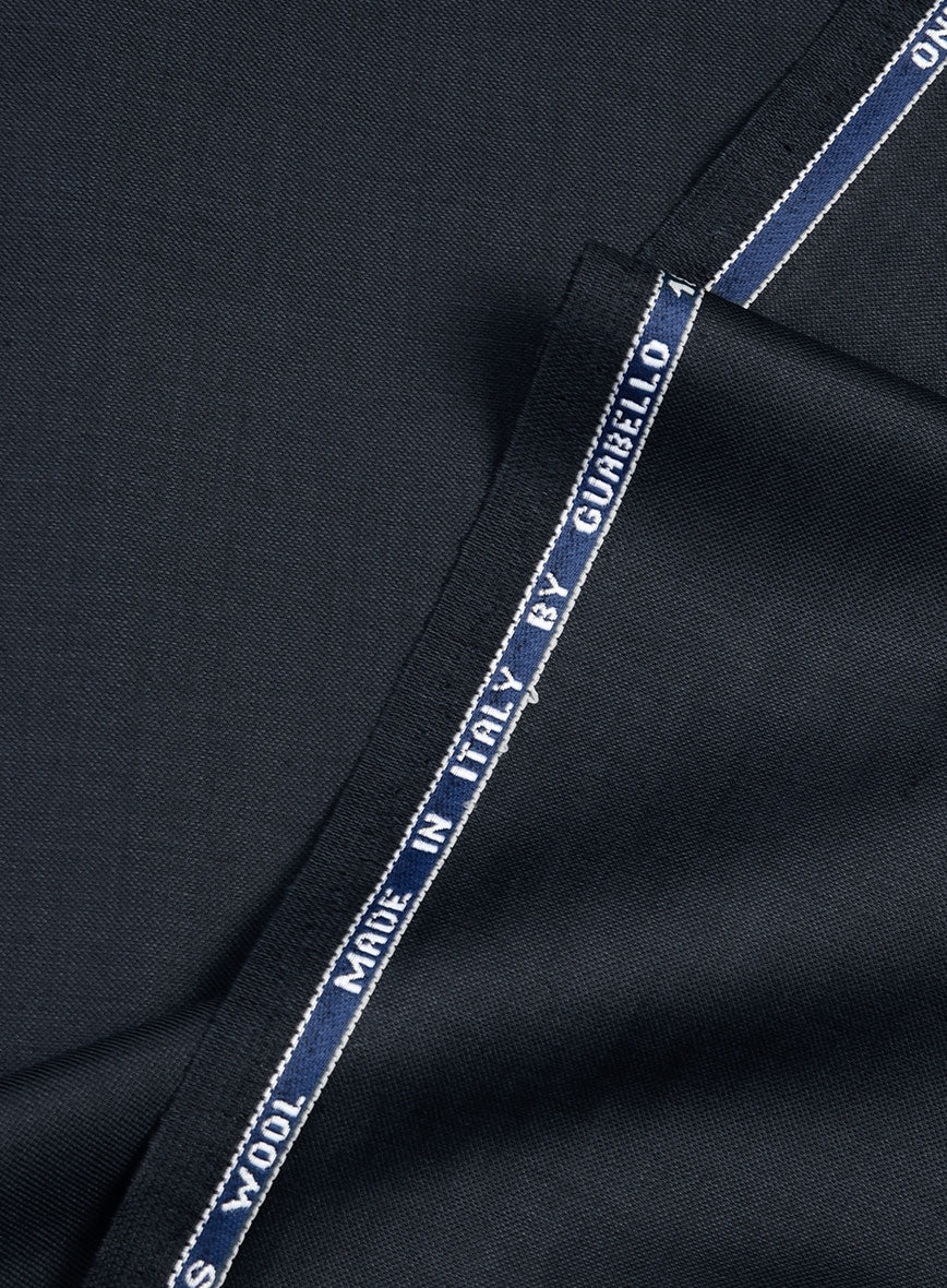 Guabello Dark Blue Sharkskin Pants - Image 3