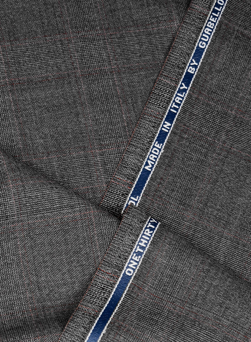 Guabello Gray Windowpane Suit - Image 7