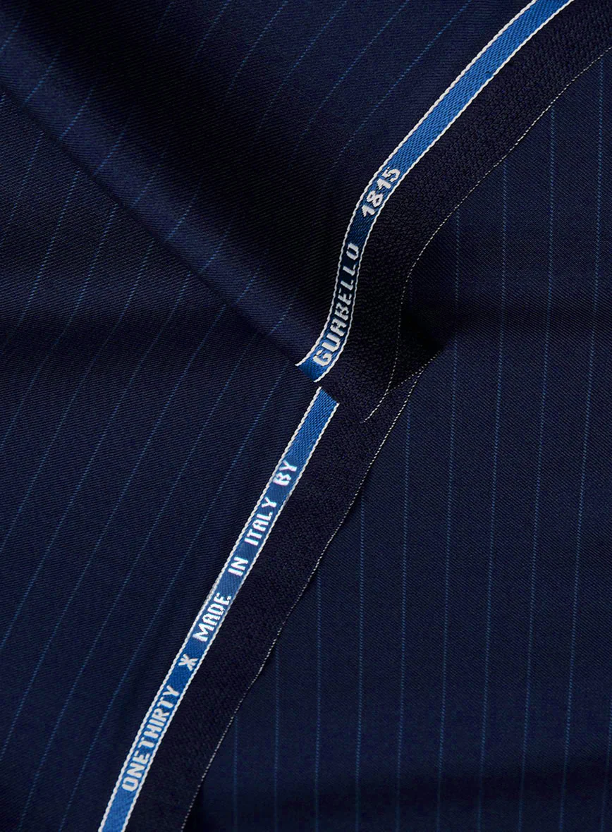 Guabello Royal Blue Pinstripe Pants - Image 3