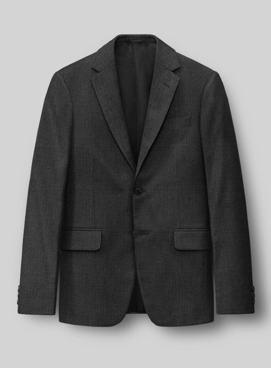 Hardy Minnis Charcoal Birdseye Wool Suit - Image 3
