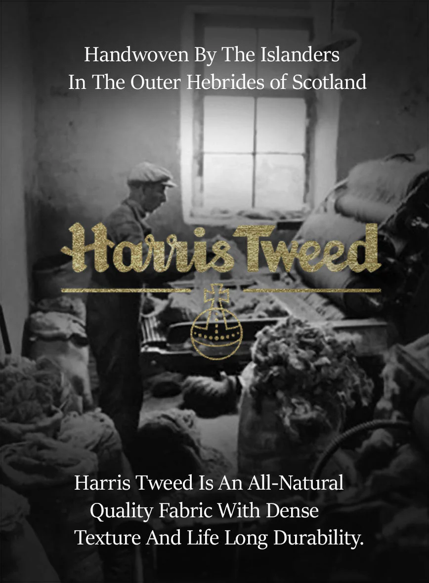 Harris Tweed Barley Blue Double Breasted Suit - Image 7