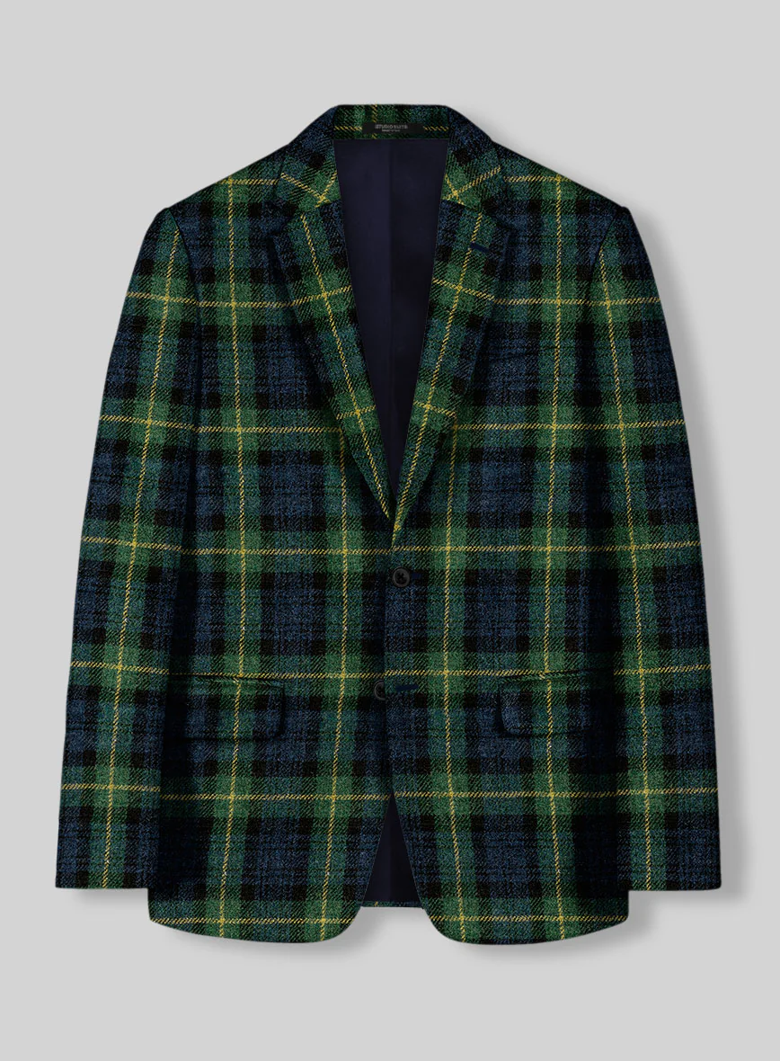 Harris Tweed Bluefern Tartan Jacket