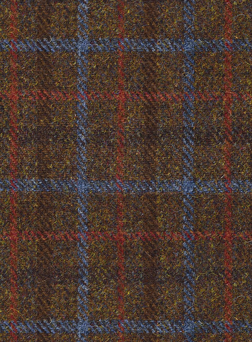 Harris Tweed Brown Checks Jacket - Image 3