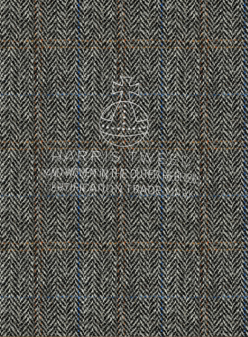 Harris Tweed Country Gray Double Breasted Jacket - Image 2