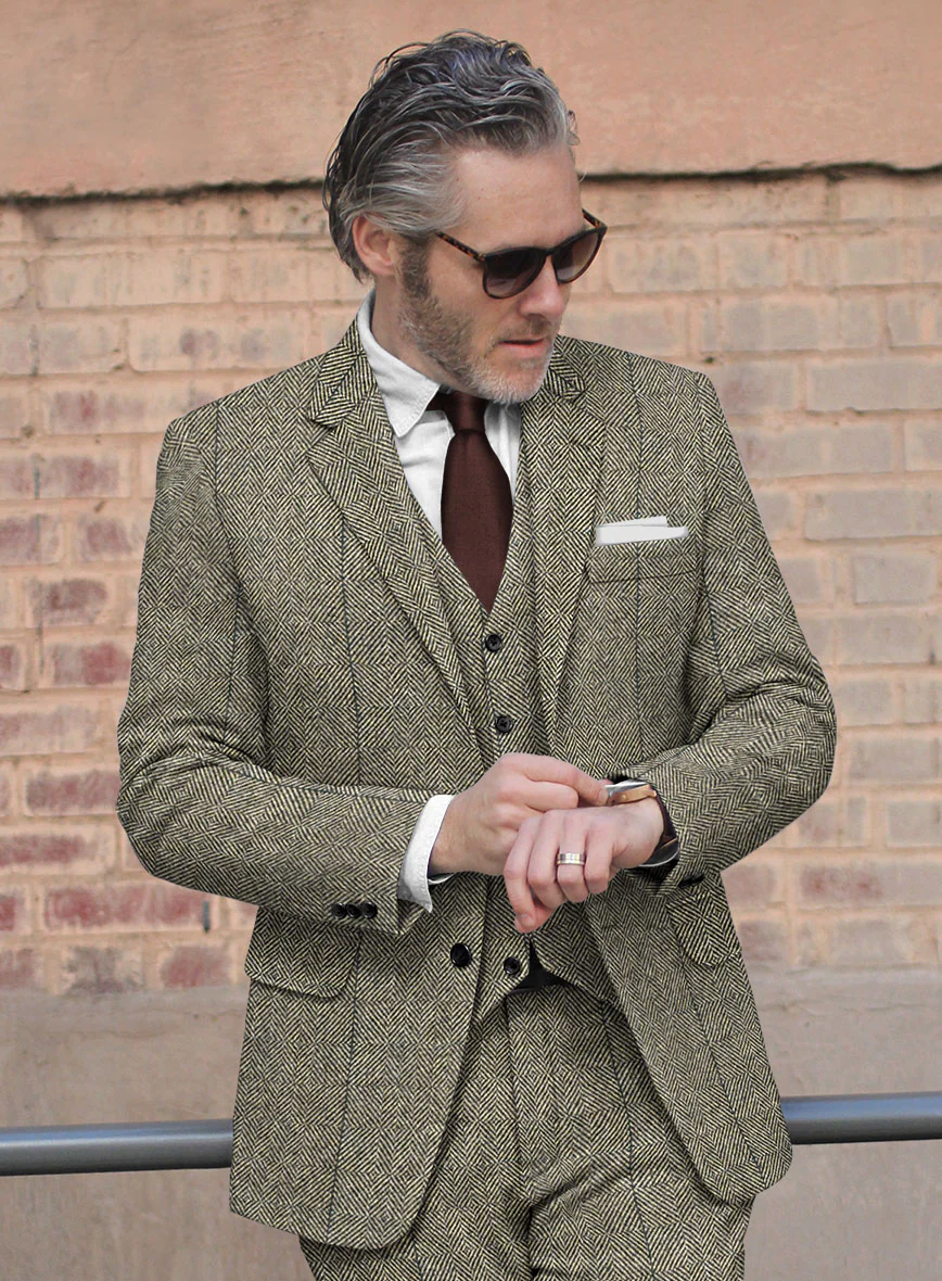 Harris Tweed Country Greige Jacket - Image 2
