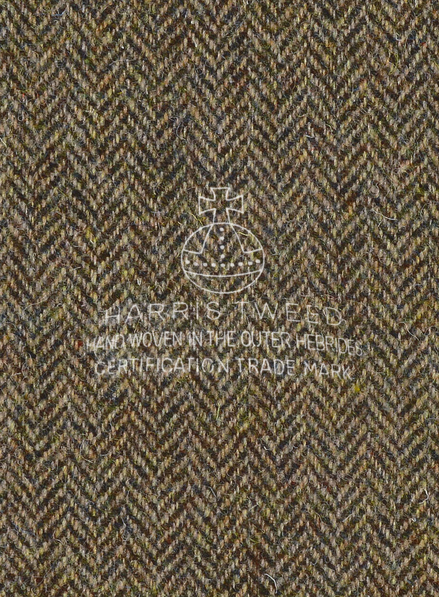 Harris Tweed Hebridean Brown Herringbone Jacket - Image 5