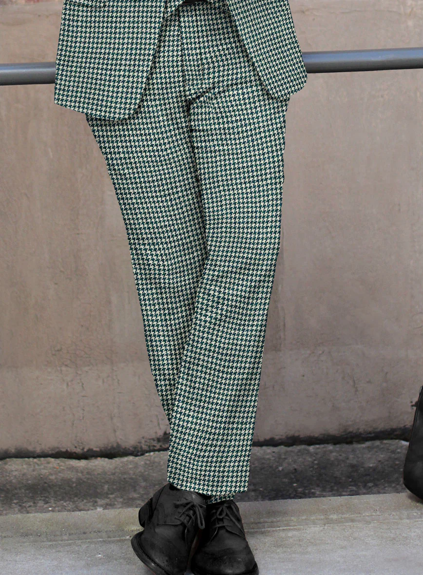 Harris Tweed Houndstooth Green Suit - Image 5