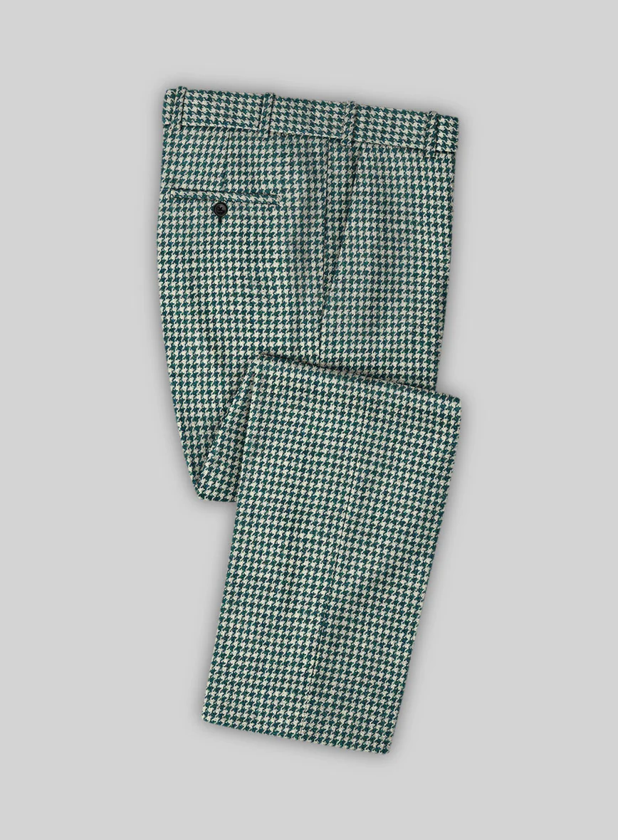 Harris Tweed Houndstooth Green Suit - Image 6