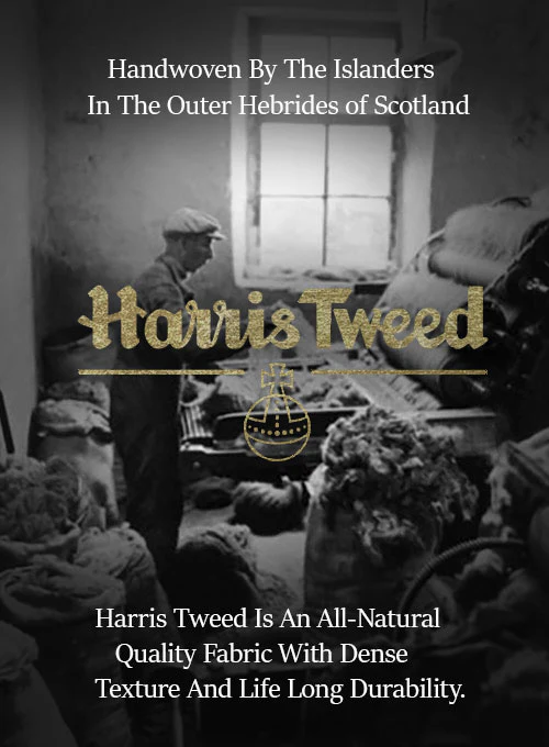 Harris Tweed Ranger Brown Pea Coat - Image 7