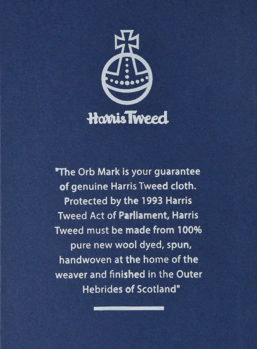 Harris Tweed Ridge Blue Herringbone GQ Overcoat - Image 5