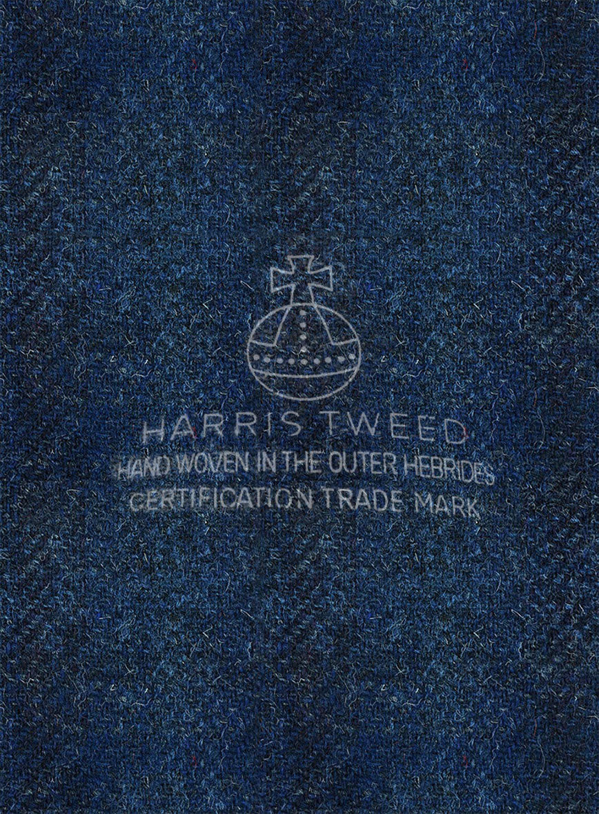 Harris Tweed Scot Blue Suit - Image 8
