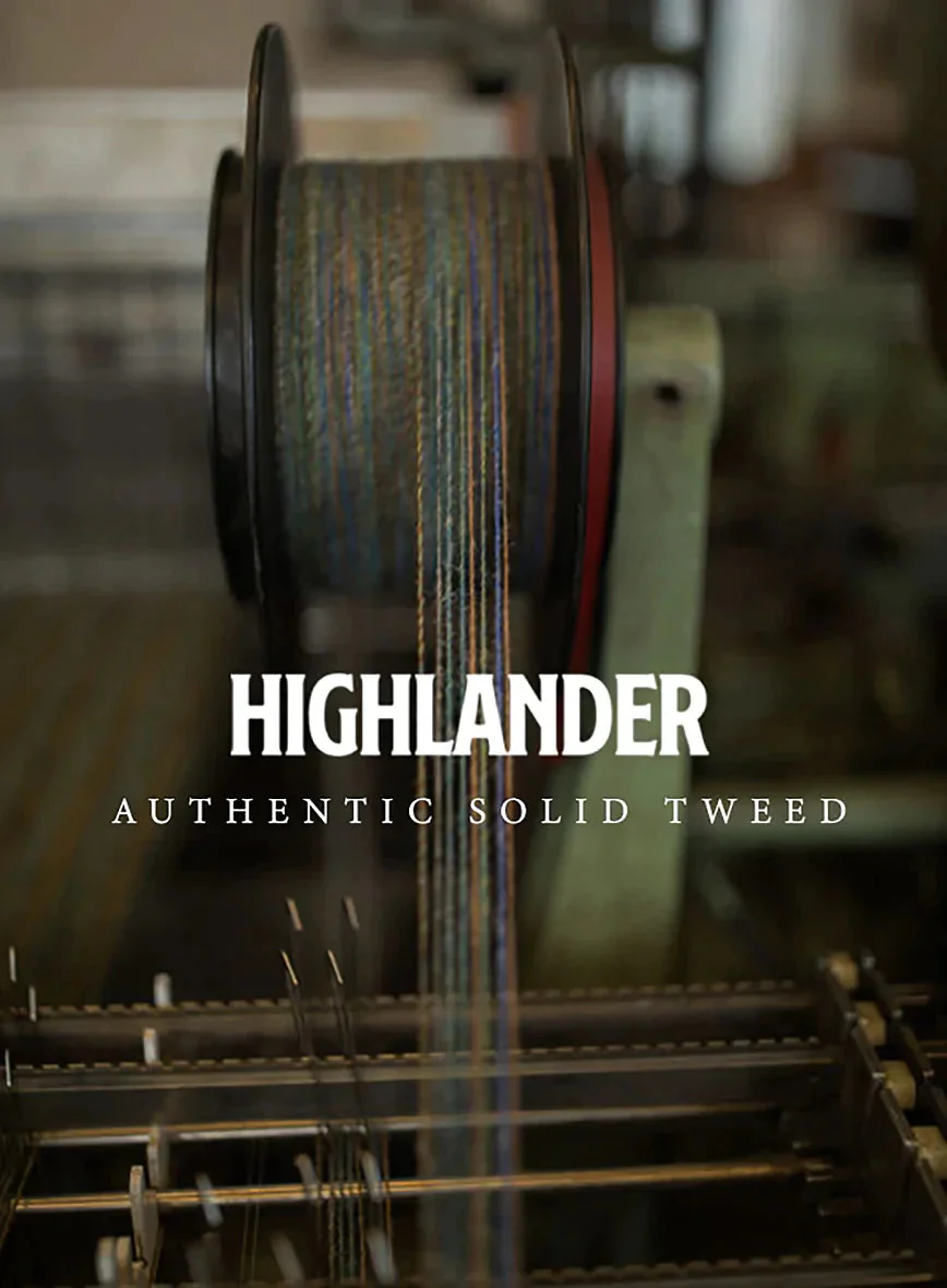 Highlander Dark Brown Tweed GQ Overcoat - Image 4